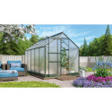 Serre de jardin en alu vert et polycarbonate 4mm - Apollo 6200 - Vitavia