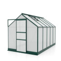 Serre de jardin en alu vert et polycarbonate 6mm - Apollo 6200 - Vitavia