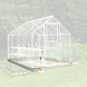 Serre de jardin 5m² en aluminium et verre horticole Popular - Halls