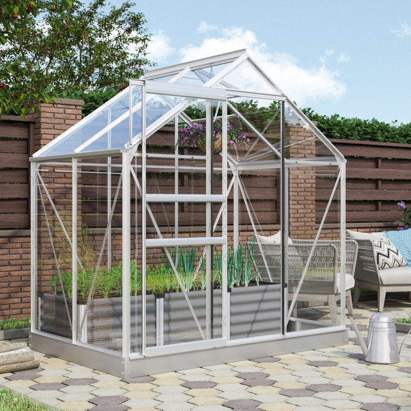 Serre de jardin Venus 2,5m² en aluminium et verre de sécurité 3mm - Vitavia