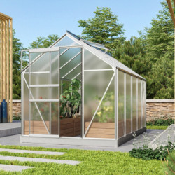 Serre de jardin en alu et polycarbonate 4mm - Venus 6200 - Vitavia