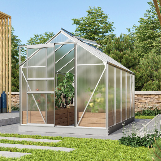 Serre de jardin en alu et polycarbonate 4mm - Venus 6200 - Vitavia