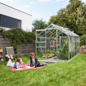 Serre de jardin en alu et verre de sécurité 3mm - Venus 6200 - Vitavia