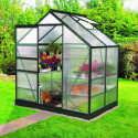 Serre de jardin en alu vert et polycarbonate 6mm - Venus 2500 - Vitavia