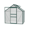 Serre de jardin en alu vert et polycarbonate 6mm - Venus 2500 - Vitavia