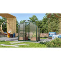 Serre de jardin en alu vert et polycarbonate 6mm - Venus 2500 - Vitavia