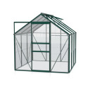 Serre de jardin en alu vert et verre de sécurité 3mm - Venus 3800 - Vitavia