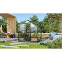 Serre de jardin en alu vert et verre de sécurité 3mm - Venus 3800 - Vitavia