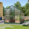 Serre de jardin en alu vert et polycarbonate 4mm - Venus 5000 Vitavia