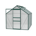 Serre de jardin en alu vert et polycarbonate 4mm - Venus 5000 Vitavia