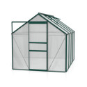 Serre de jardin en alu vert et polycarbonate 4mm - Venus 5000 Vitavia