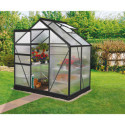 Serre de jardin en alu noir polycarbonate 4mm - Venus 2500 - Vitavia