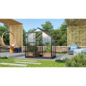 Serre de jardin en alu noir et verre 3mm - Venus 2500 - Vitavia