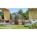 Serre de jardin en alu noir et polycarbonate 4mm - Venus 3800 - Vitavia