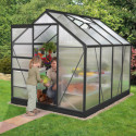 Serre de jardin en alu noir polycarbonate 4mm - Venus 5000 - Vitavia