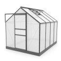 Serre de jardin en alu noir polycarbonate 4mm - Venus 5000 - Vitavia