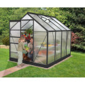 Serre de jardin en alu noir polycarbonate 4mm - Venus 5000 - Vitavia