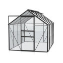 Serre de jardin en alu noir et verre de 3mm - Venus 5000 - Vitavia