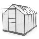 Serre de jardin en alu noir polycarbonate 4mm - Venus 6200 - Vitavia