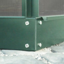 Embase pour les serres de jardin 2,5m² - acier vert émeraude - Vitavia