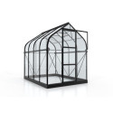 Serre de jardin en alu noir et verre de 3mm - Orion 5000 - Vitavia