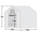 Serre de jardin démontable 4,32m² en polyéthylène et acier - Shelter Logic