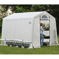 Serre de jardin démontable 5,76m² en polyéthylène et acier - Shelter Logic
