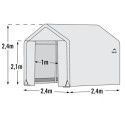 Serre de jardin démontable 5,76m² en polyéthylène et acier - Shelter Logic