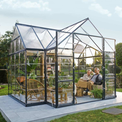 Serre de jardin en alu et polycarbonate 10,89m² Victory Orangery™ – Canopia