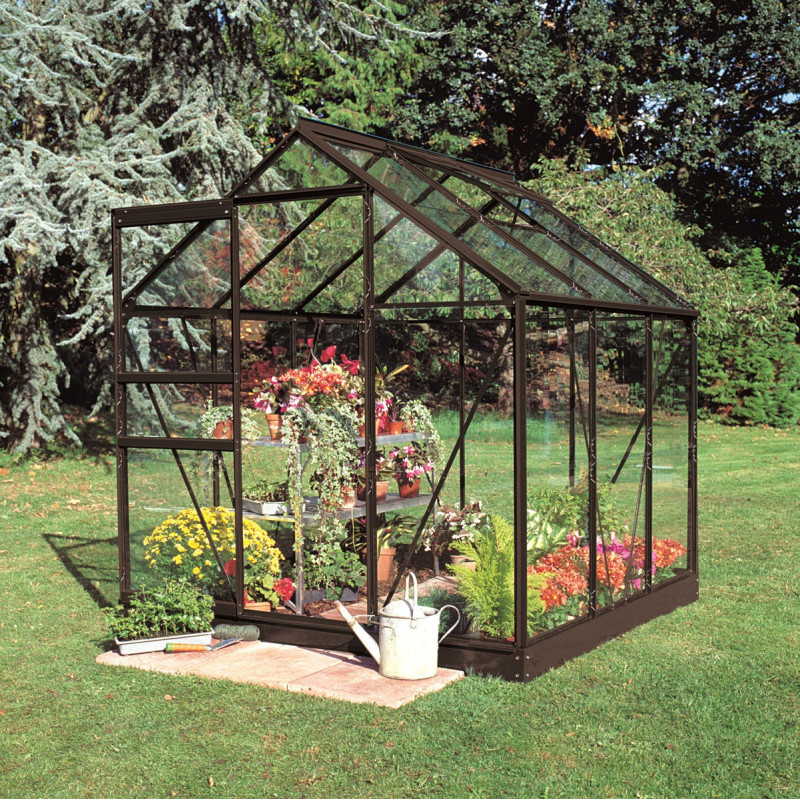 Serre de jardin 3,8 m² en aluminium et verre horticole Popular - Halls