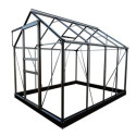 Serre de jardin 5m² en aluminium et verre trempé Popular - Halls