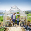 Serre Balance™ 11m² structure argent et panneaux hybrides – Canopia PALRAM