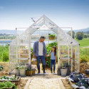 Serre Balance™ 14,7m² structure argent et panneaux hybrides – Canopia by Palram