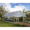 Serre Balance™ 25,6m² en aluminium et polycarbonate gris – Canopia by Palram