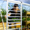 Serre Balance™ 29,3m² en aluminium et polycarbonate gris – Canopia by Palram