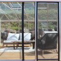 Porte moustiquaire 70x180cm avec cadre en aluminium laqué pour serre Essentia - LAMS