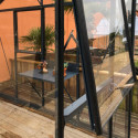 Lucarne de toiture en aluminium laqué pour serres de jardin Supra LAMS