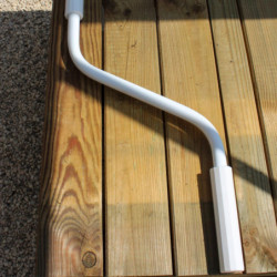 Manivelle pour vérin de lucarne de toiture pour serres Azura Lams
