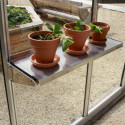 Etagère en aluminium naturel 25x73cm pour serres de jardin - Lams	