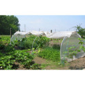 Serre chenille de jardin 1,3x10m en PE non armé 200 microns Serres Tonneau