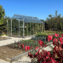 Serre Laurus Uranus 12,90m² en aluminium naturel et verre trempé 3mm + embase incluse - Natura Lams