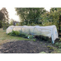 Serre chenille de jardin 1,3x7,5m en PE non armé 200 microns Serres Tonneau
