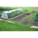 Serre chenille de jardin 1,3x7,5m en PE non armé 200 microns Serres Tonneau