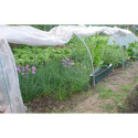 Serre chenille de jardin 1,3x7,5m en PE non armé 200 microns Serres Tonneau