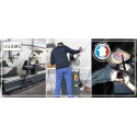 Serre adossée LUXIA 7,2m² en aluminium laqué et verre trempé 4mm + embase incluse - Lams
