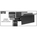 Serre adossée LUXIA 18,5m² H241cm en aluminium naturel et verre trempé 4mm + embase incluse - Lams
