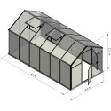 Serre de jardin 9,8m² Sanus L10 – Gampre