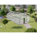 Serre de jardin 18,6m² en aluminium et polycarbonate 6mm Sanus XL18 – Gampre