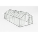 Serre de jardin 18,6m² en aluminium et polycarbonate 6mm Sanus XL18 – Gampre