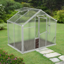 Serre de jardin 6,5m² en aluminium et polycarbonate 6mm Sanus L3 – Gampre